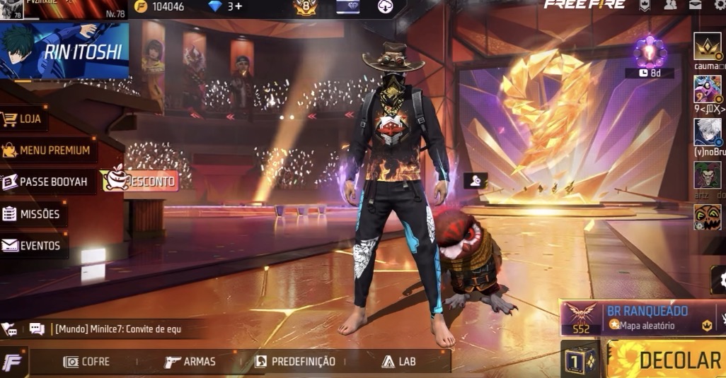 Conta free fire prime 8