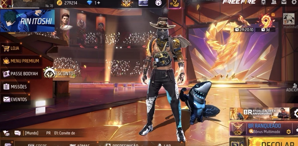 Conta Free fire prime 8 🔥
